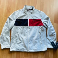 NWT TOMMY HILFIGER men's Shell Jacket, LARGE Two Front Pockets