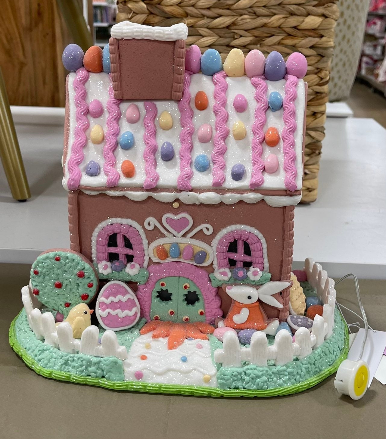 Pastel Gingerbread Light up House