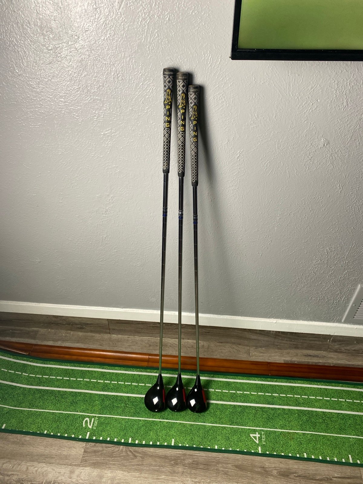 Vintage Ping Eye 2 Golf Woods 1,3,5 Steel ZZ-Lite Stiff Flex