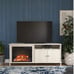 Modern TV Stand with Electric Fireplace for 65” TVs