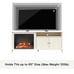 Modern TV Stand with Electric Fireplace for 65” TVs