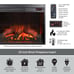 Modern TV Stand with Electric Fireplace for 65” TVs