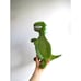 Organic dinosaur, stuffed dinosaur toy, T-rex stuffed toy, plush dinosaur