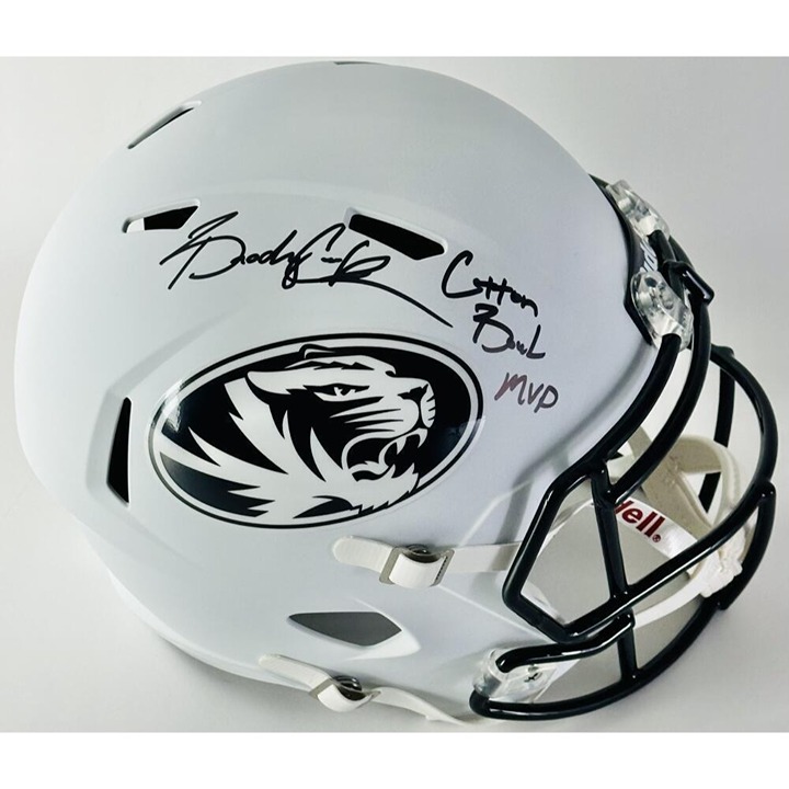 BRADY COOK SIGNED MISSOURI TIGERS FULL SIZE REP HELMET MIZZOU AUTOGRAPH BAS K114
