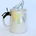 NWT Rae Dunn Disney Princess Iridescent Cinderella Glass Slipper Topper Lid Mug