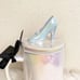 NWT Rae Dunn Disney Princess Iridescent Cinderella Glass Slipper Topper Lid Mug