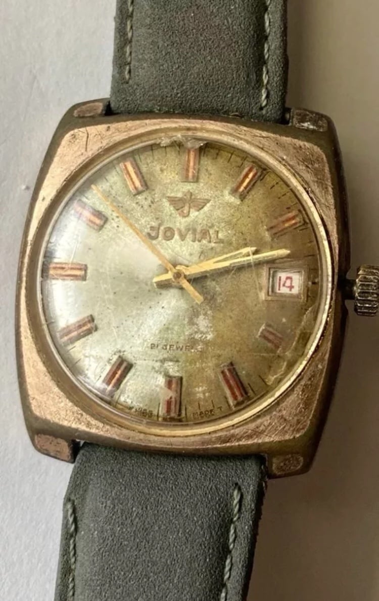 Jovial Vintage Rare Collectable 21 Jewels Mens Watch Hand Winding Swiss Made.