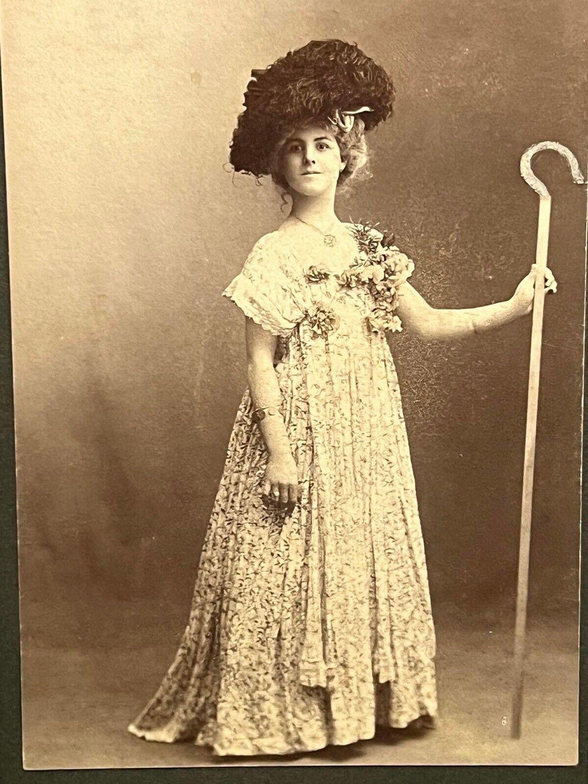 Antique Victorian Photo Actress Little Bopeep San Francisco California 1890s