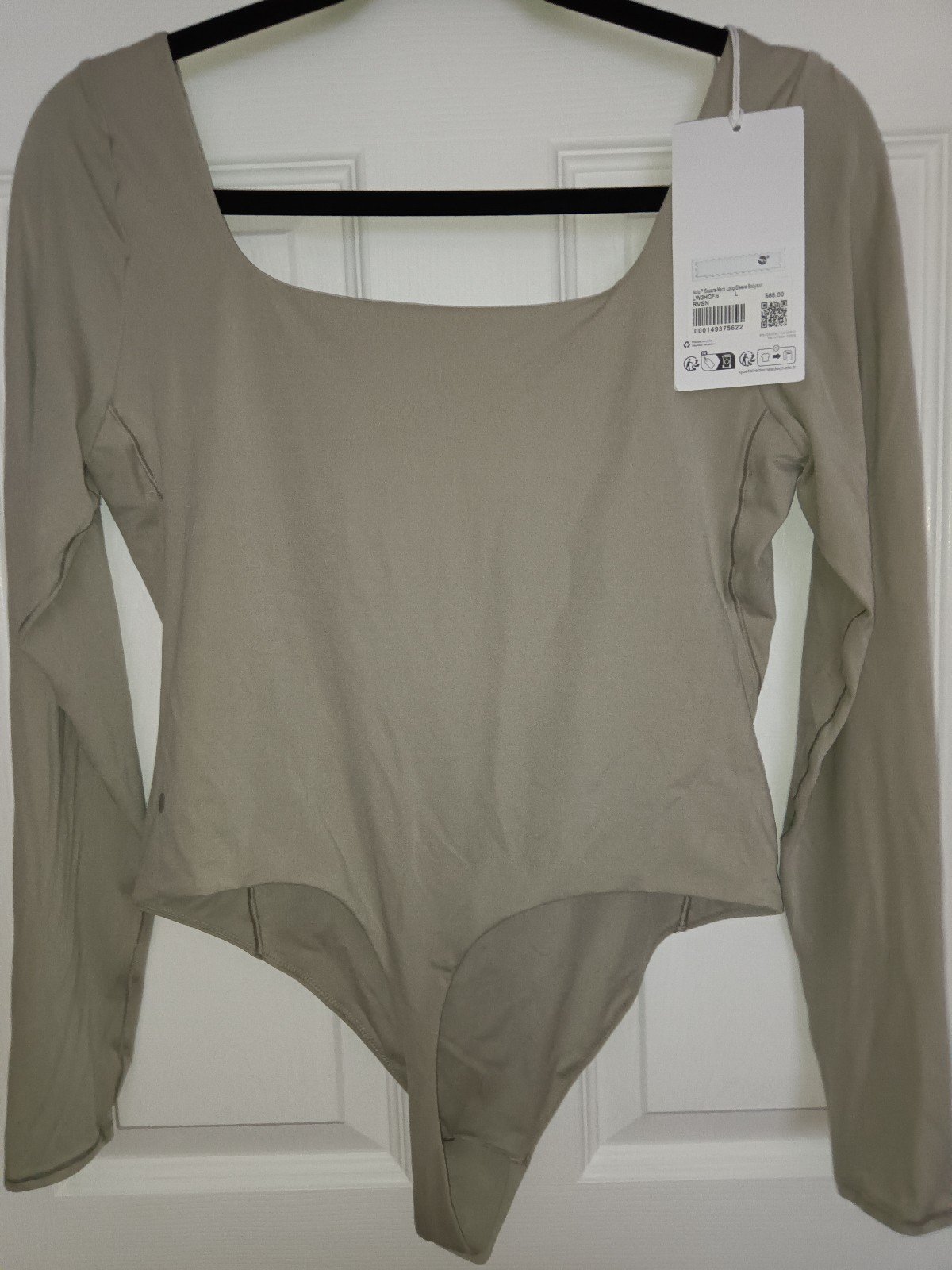 Lululemon Taupe Square Bodysuit