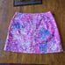 NWOT LADIES SIZE 2 LILLY PULITZER Marigold SKORT PINK & PURPLE PRINT