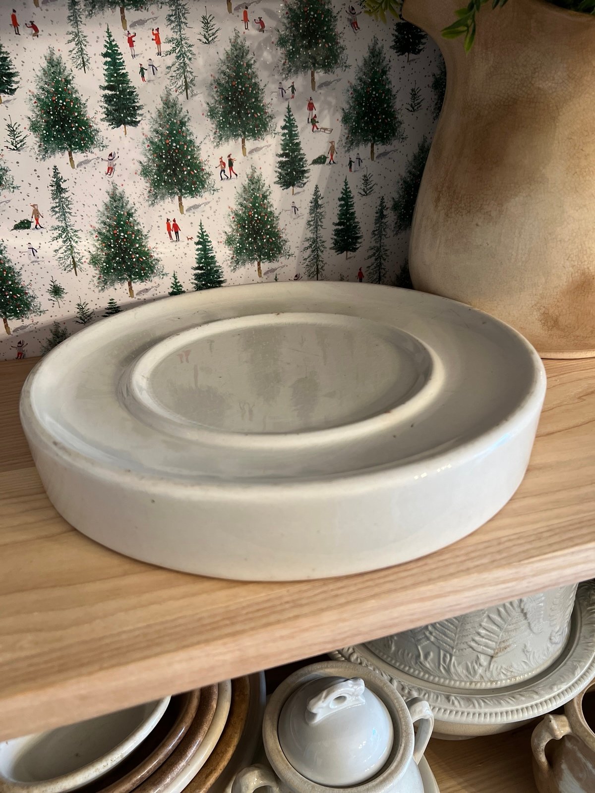 Antique Ironstone Grocery Slab