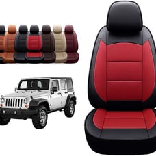 Auto Seat Covers fOASIS AUTO 2018-2025 Wrangler JL 4 Door Custom Leather Seat Co