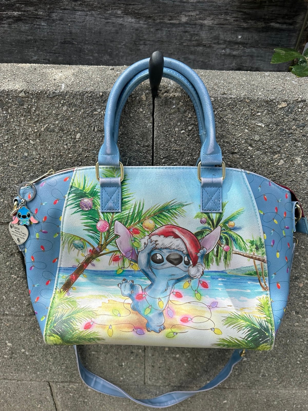 Loungefly Disney Lilo & Stitch Island Holiday Satchel Bag