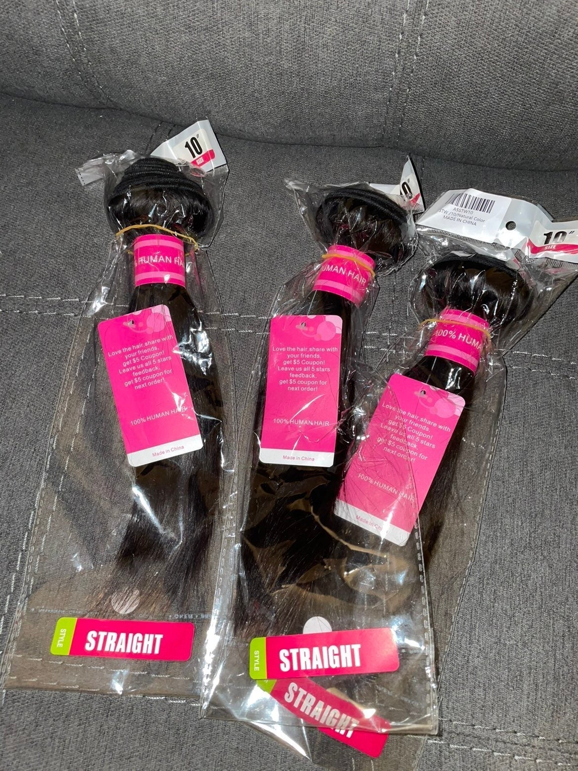 Human hair bundles