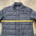 Banana Republic Jacket Womens Small Blue Heather Quilted Coat Mock Neck