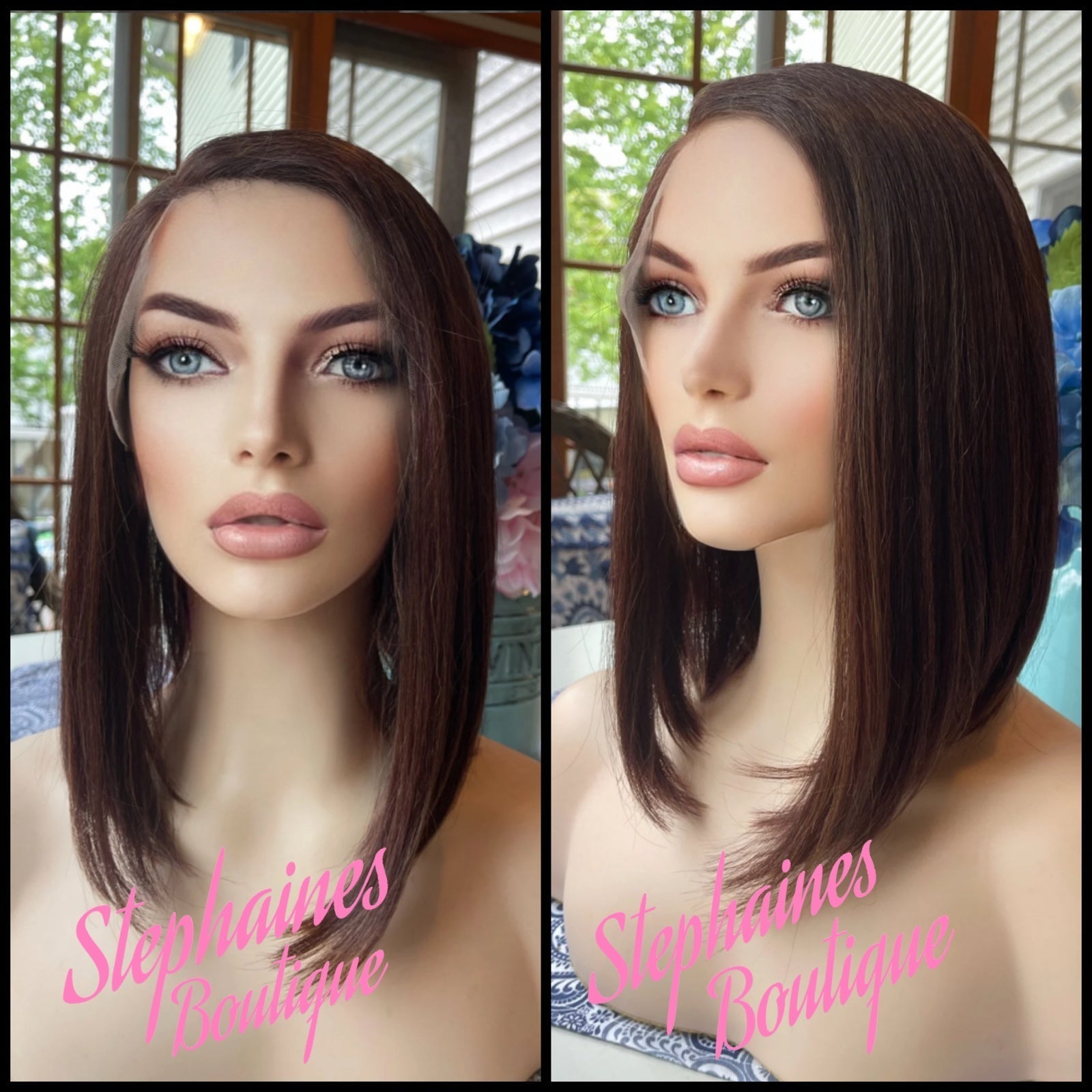 Human Hair blended lace front wig