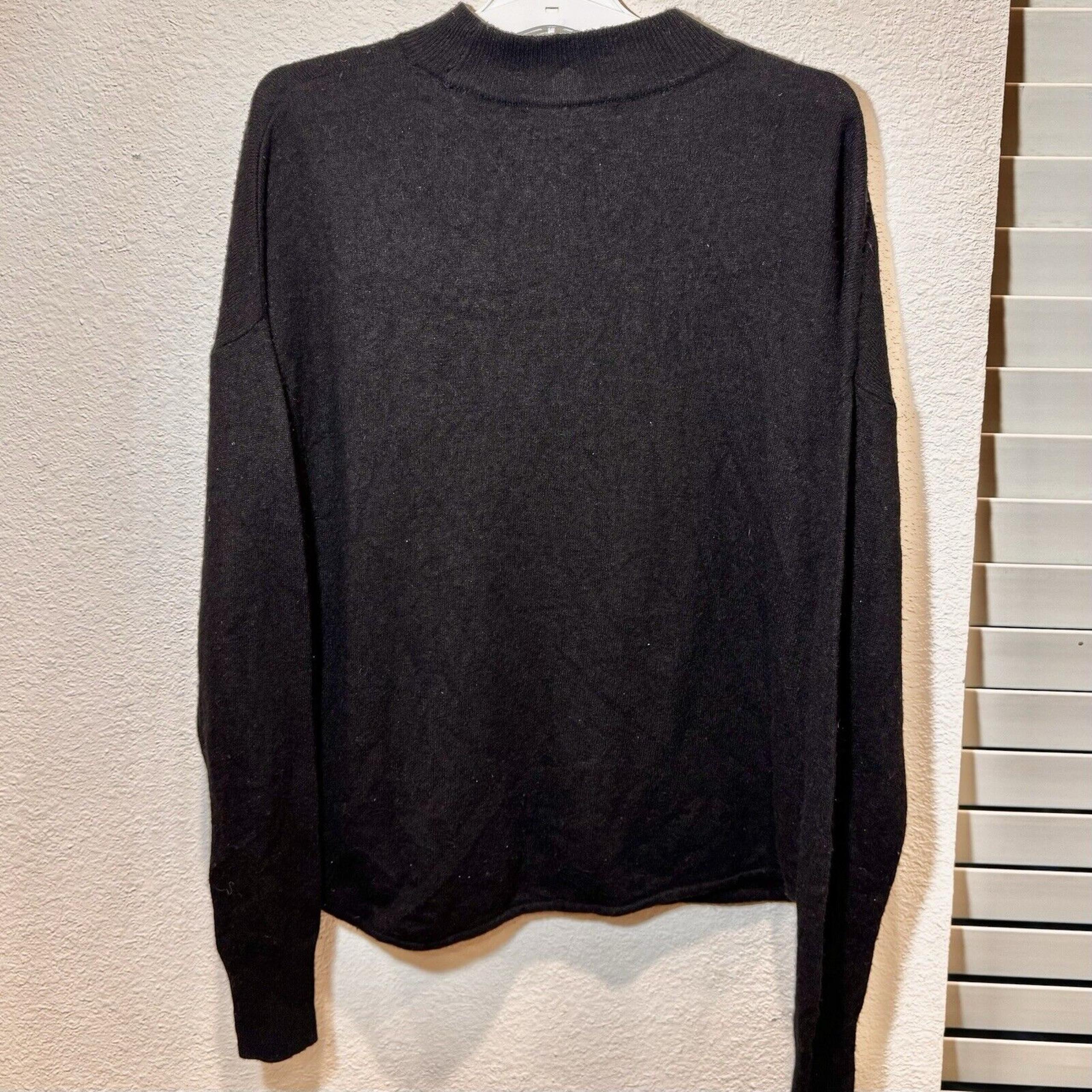 Madewell Women’s Black Pullover Sweater Sweatshirt Casual T-shirt Size Small