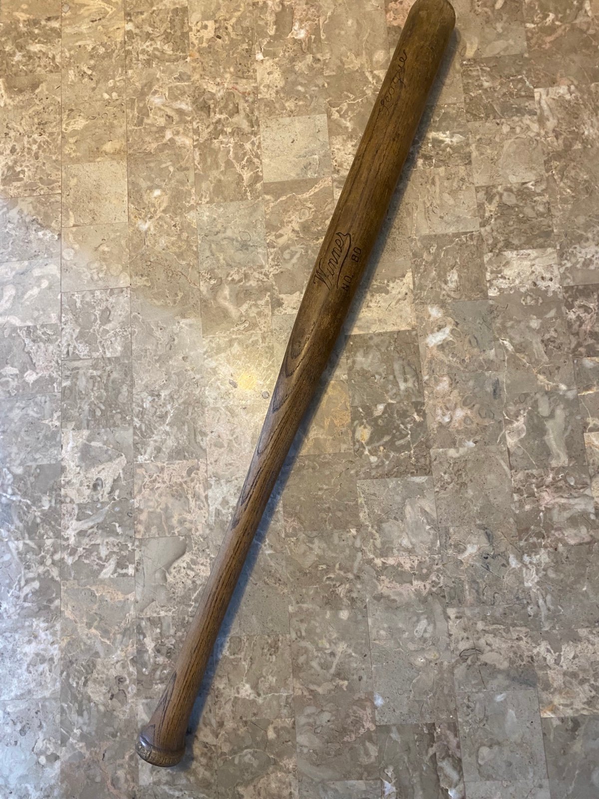 Vintage Winner No. 80 League Wooden Wood Baseball Bat 32”. Step up to the plate