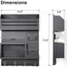 Key Holder for Wall, Wall Mounted Mail Organizer with 6 Metal Key Hooks