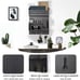 Key Holder for Wall, Wall Mounted Mail Organizer with 6 Metal Key Hooks