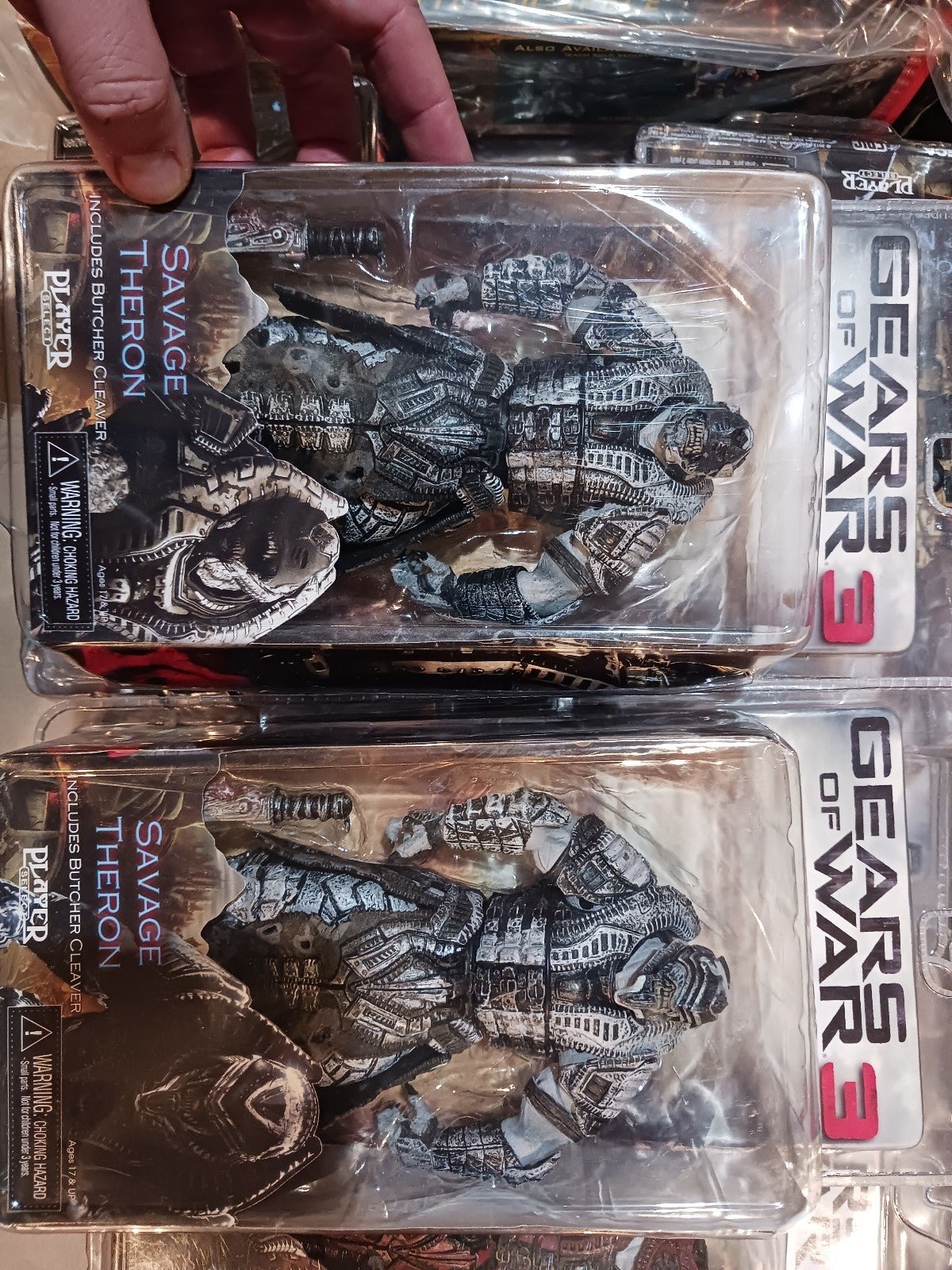 Neca Gears of War 2-Figure Set on both Versions of Savage Theron, (2) Figure Set
