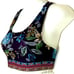 NWT JOHNNY WAS BEE ACTIVE LEXI REVERSIBLE PLUM FORAL SPORTS BRA SIZE XS