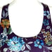 NWT JOHNNY WAS BEE ACTIVE LEXI REVERSIBLE PLUM FORAL SPORTS BRA SIZE XS