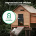 Automatic Chicken Coop Door,Electric Auto Coop Door Opener Battery Powered Timer
