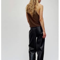 Zara full length foe leather pants