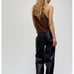 Zara full length foe leather pants