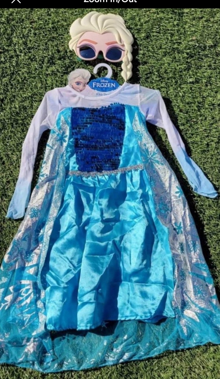 Girls Disney Princess Elsa Dress Size 4/6