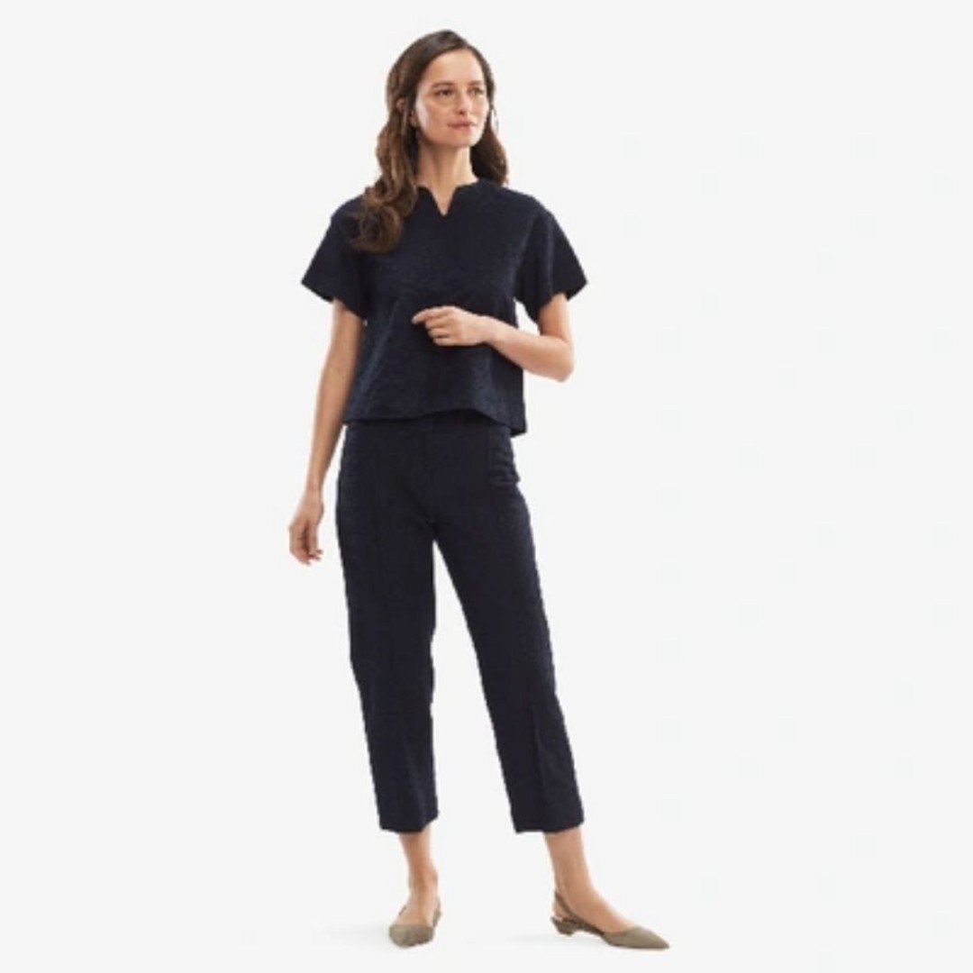 MM. Lafleur the Chester pant cotton jacquard in blue sz 4