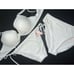 NWT Victoria's Secret twist 40C BIKINI XL high-waist+side Tie bottom Lot WHITE