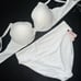 NWT Victoria's Secret twist 40C BIKINI XL high-waist+side Tie bottom Lot WHITE
