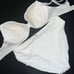 NWT Victoria's Secret twist 40C BIKINI XL high-waist+side Tie bottom Lot WHITE