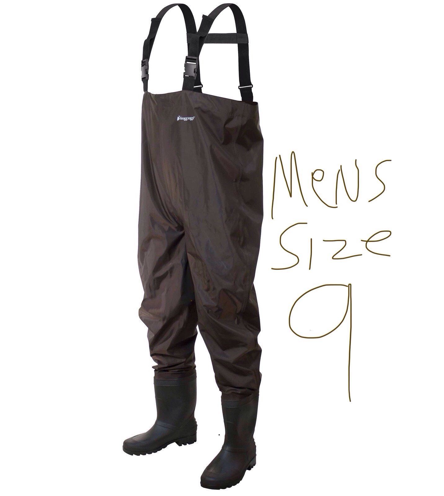 FROGG TOGGS® MEN'S RANA II PVC FELT CHEST WADER Size 9