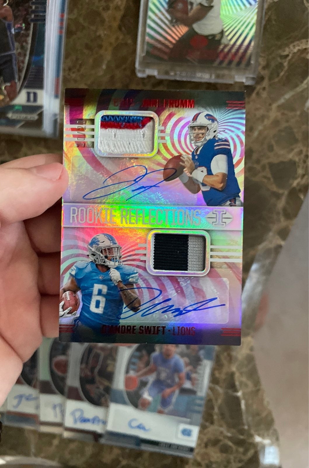 Jake fromm deandre swift dual patch auto