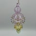 Hand Blown Ornaments - set of 4 glass Botto multicolor intricate vintage antique