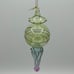 Hand Blown Ornaments - set of 4 glass Botto multicolor intricate vintage antique