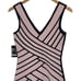 Guess Flounce Bandage Bodycon Dress Knee Length Women XS Pink Navy NWT