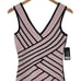 Guess Flounce Bandage Bodycon Dress Knee Length Women XS Pink Navy NWT