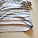 Lily Pulitzer Knit Top Size L White Blue Striped Fringe Nautical Coastal Pin
