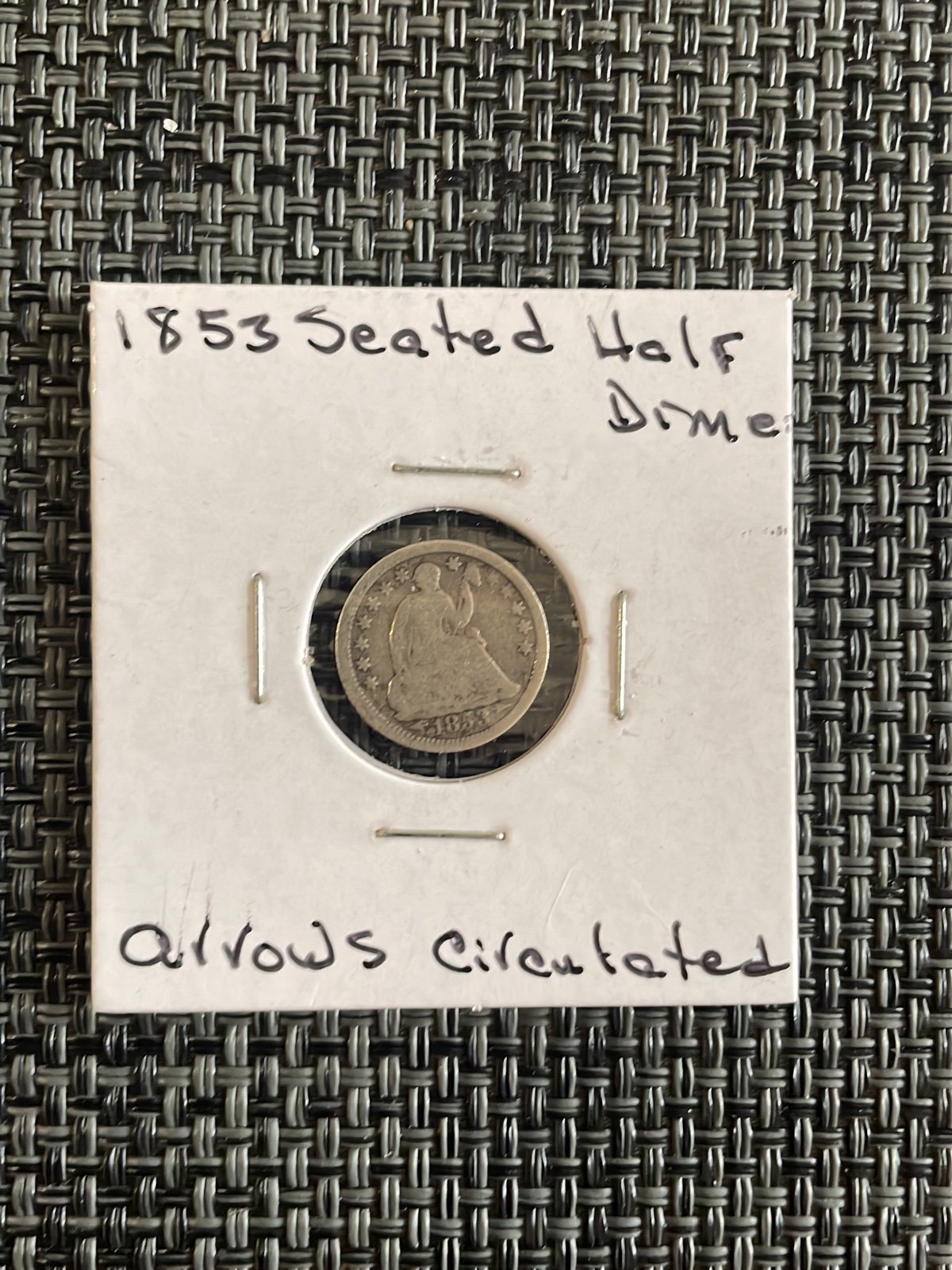1853 Seated Liberty Silver Half Dime (Arrows)