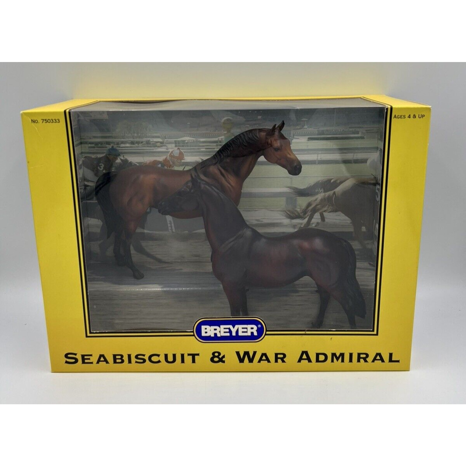 Breyer Horses Seabiscuit and War Admiral No. 750333 Minor Box Damage NOS