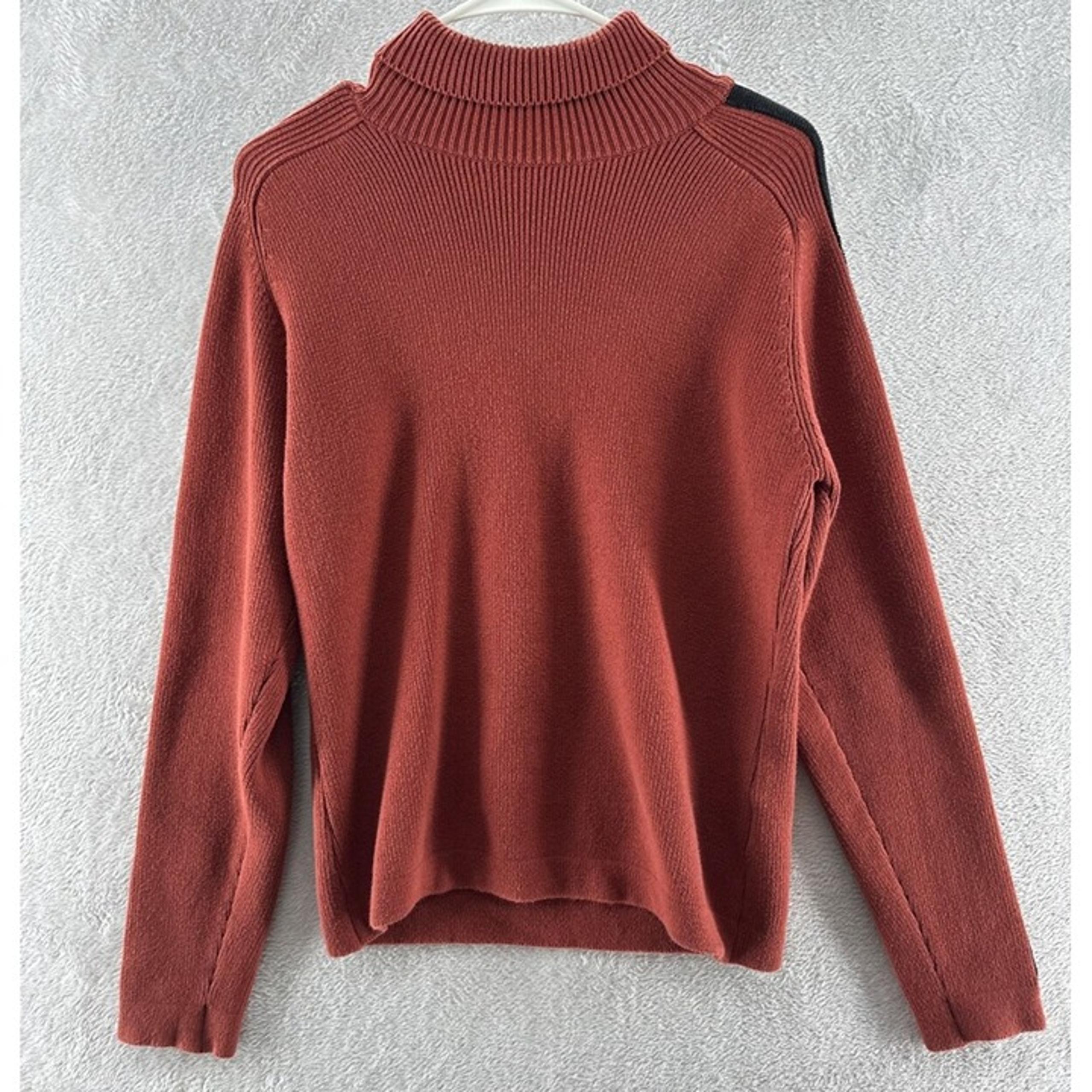 Harley Davidson Womens Turtleneck Sweater Sleeve Spellout Size M