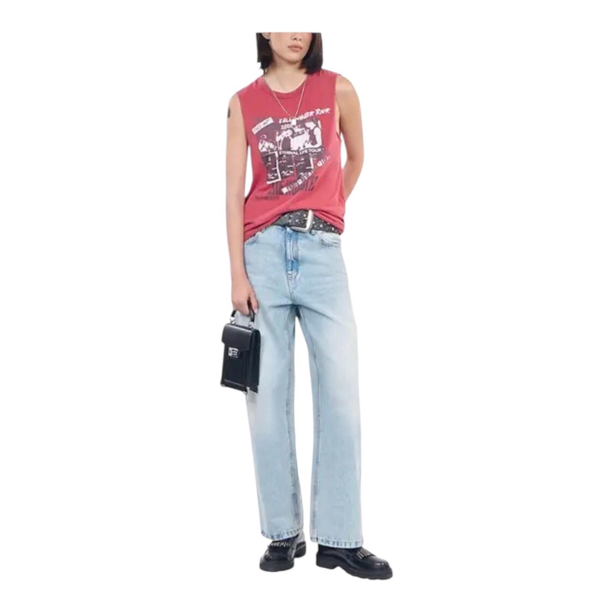 The Kooples Eternal Life Tour 2008 Tank Top Red Sleeveless Women's Size 0 NWT