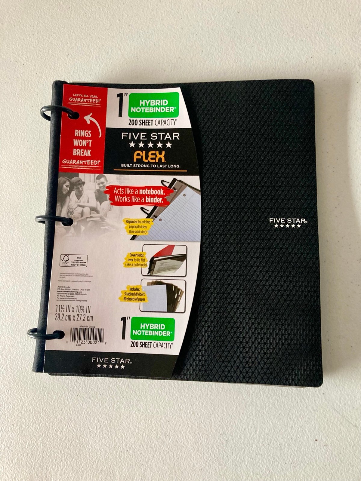Staples five star flex shop hybrid notebinder