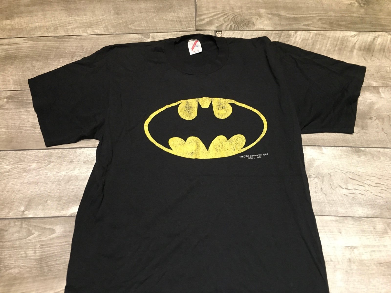 DC Comics Batman Black Single Stitch Tshirt Tee Vintage