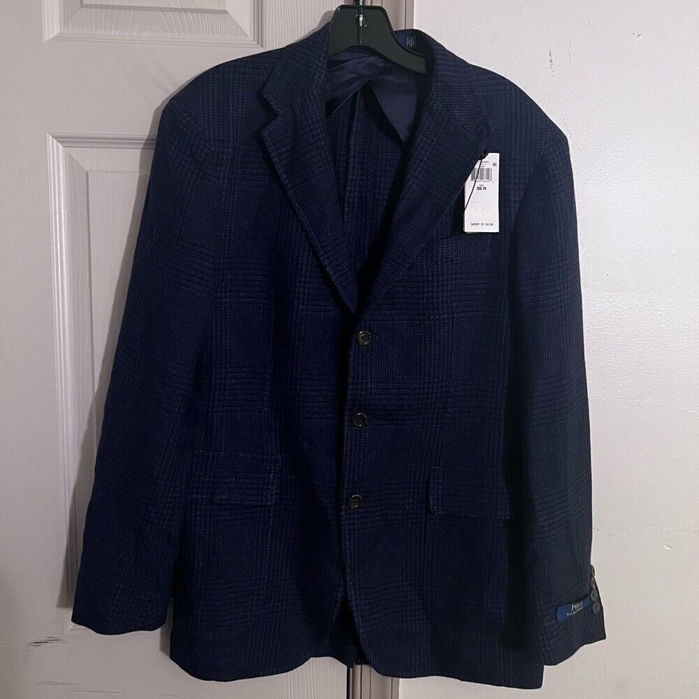 Brand New Polo Ralph Lauren Navy Blazer 38R