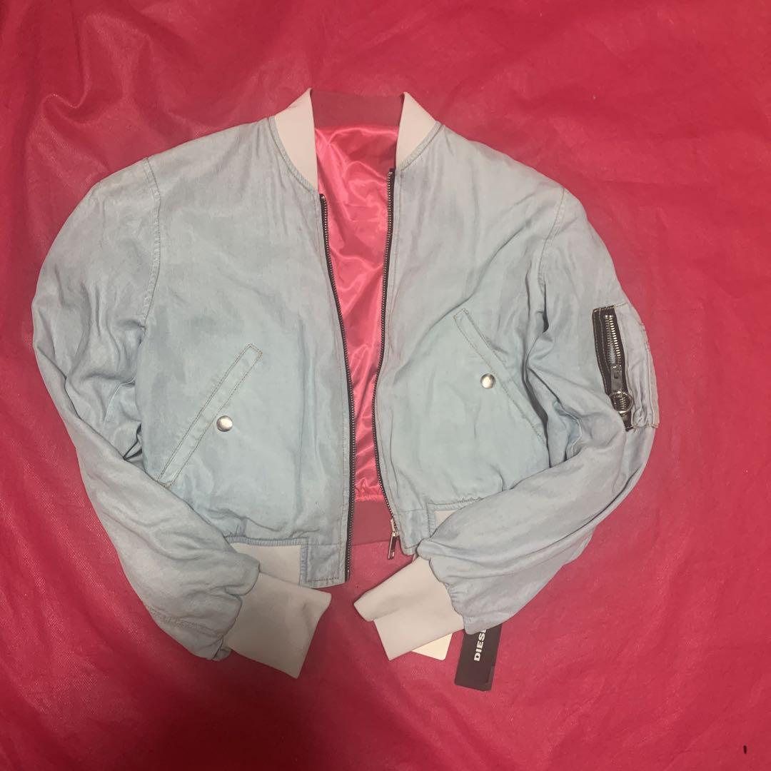 Light blue MA-1 style jacket, unused, brand new.